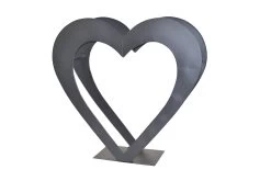 Herzregal Aus Eisen Herz In Anthrazit