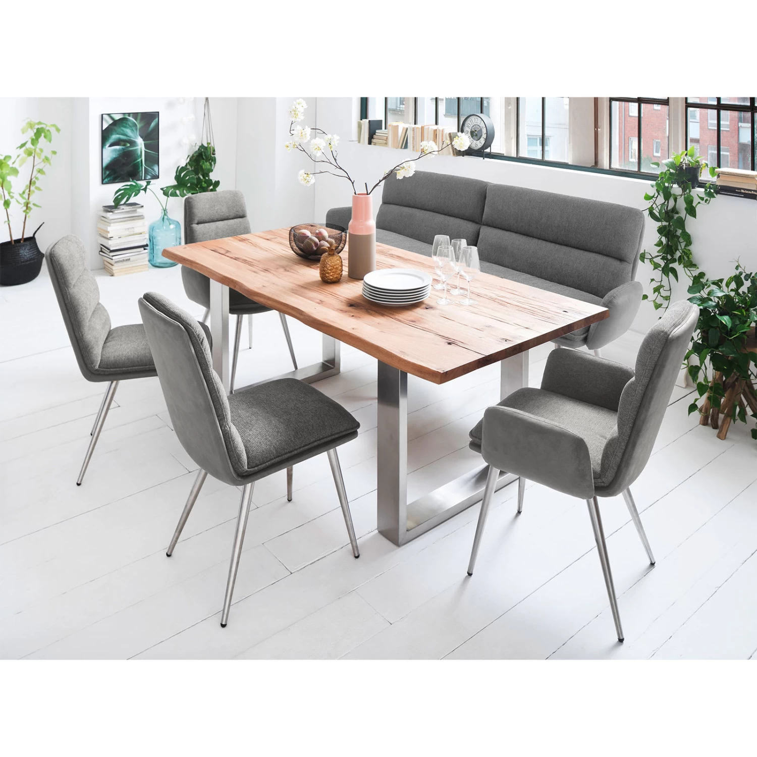 2er Set: Polsterstuhl Fida In Blau (B) 46 X (H) 97 Cm – Bild 3