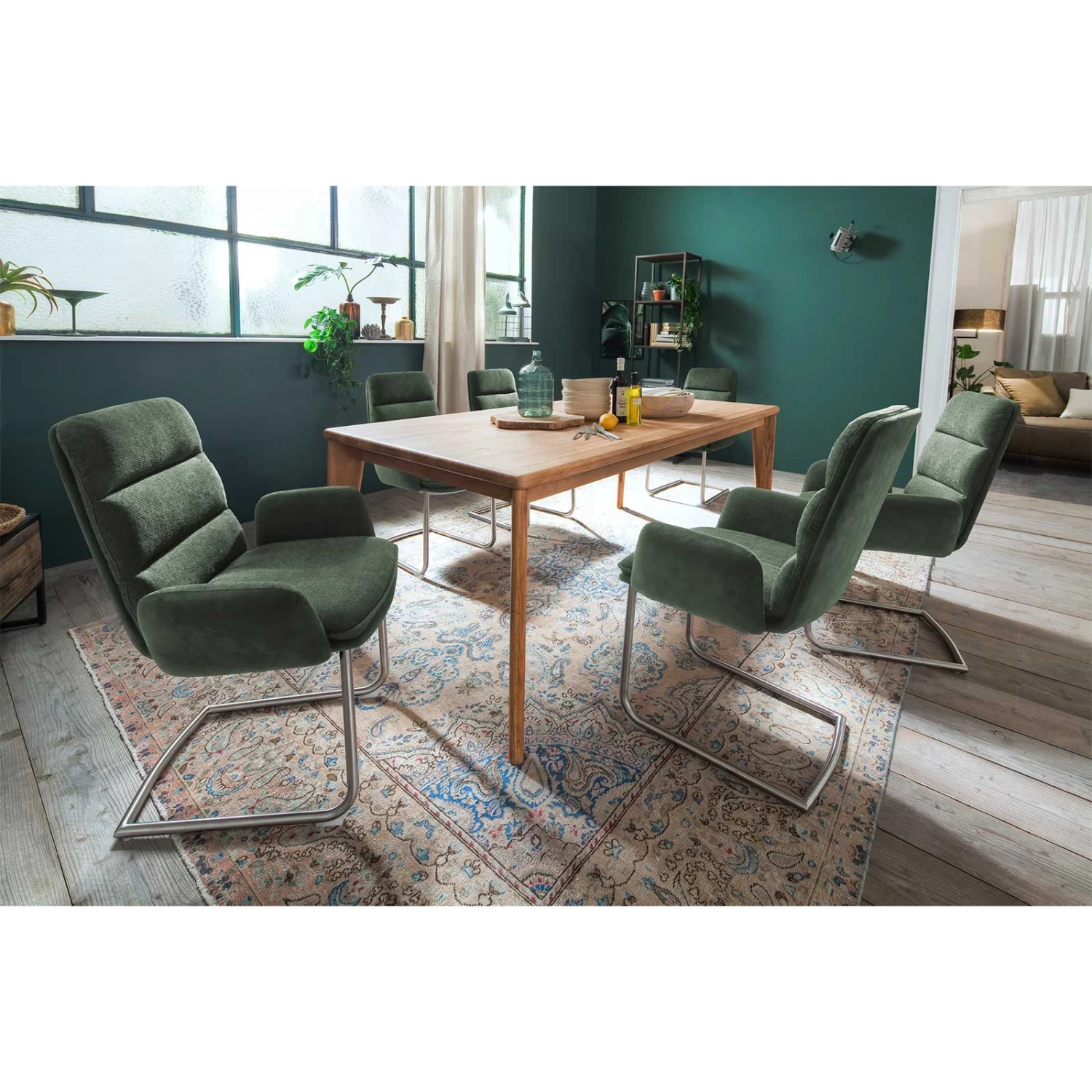 2er Set: Polsterstuhl Fida In Blau (B) 46 X (H) 97 Cm – Bild 4