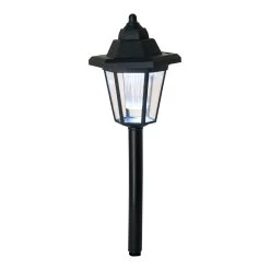 3er-Set LED Solar-Erdspieß/Wandleuchte 2-in-1 In Schwarz