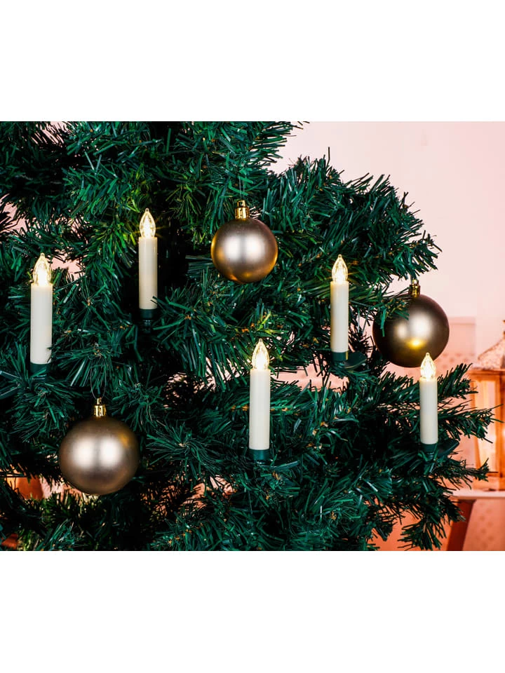 LED-Christbaumkerzen In Warmweiß - 15 Stück – Bild 2