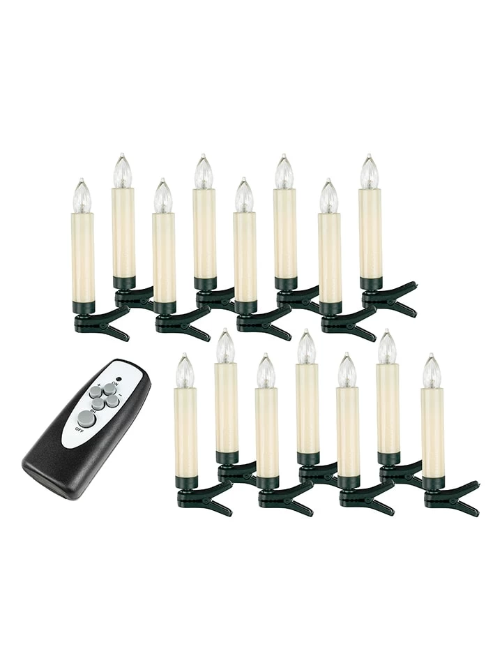 LED-Christbaumkerzen In Warmweiß - 15 Stück