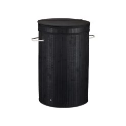 1 X Wäschekorb In Schwarz - (H)63 X Ø40 Cm