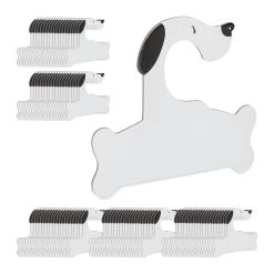 100x Baby-Kleiderbügel In Weiß