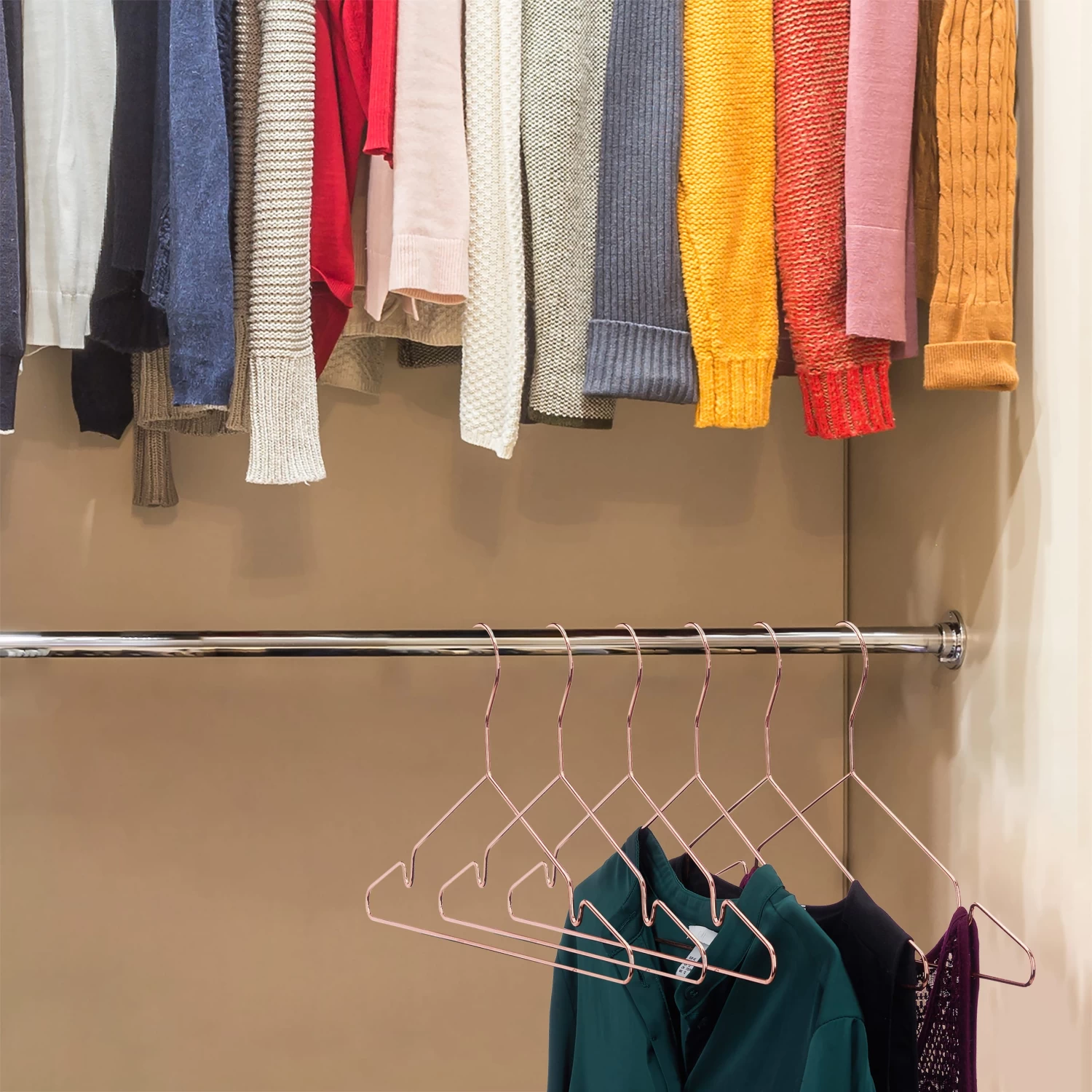 10x Kleiderbügel In Kupfer – Bild 2