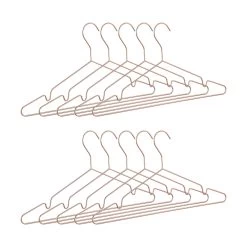 10x Kleiderbügel In Kupfer