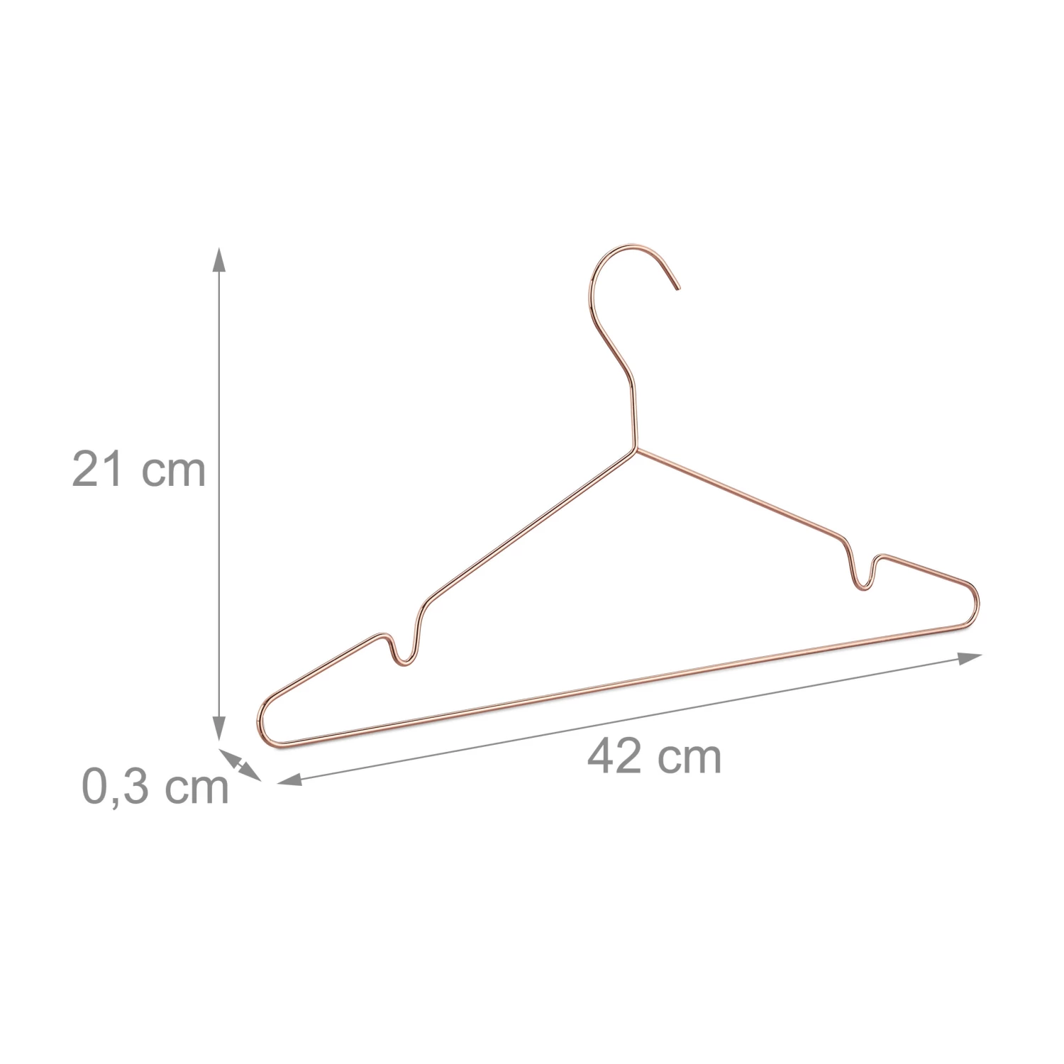 10x Kleiderbügel In Kupfer – Bild 4