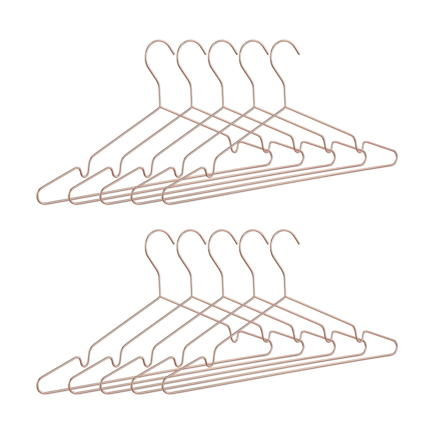 10x Kleiderbügel In Kupfer