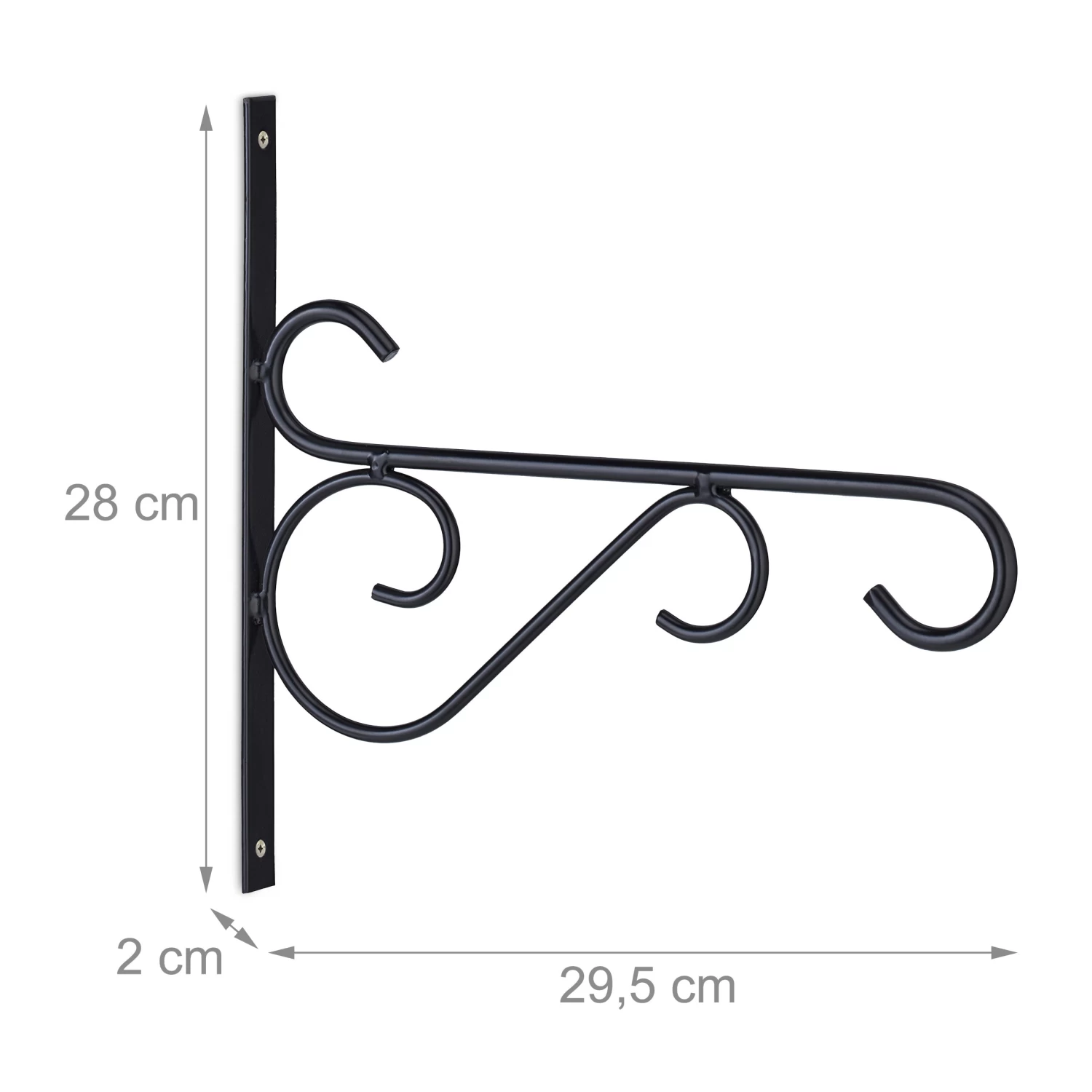 2 X Blumenampel Halterung In Schwarz – Bild 4