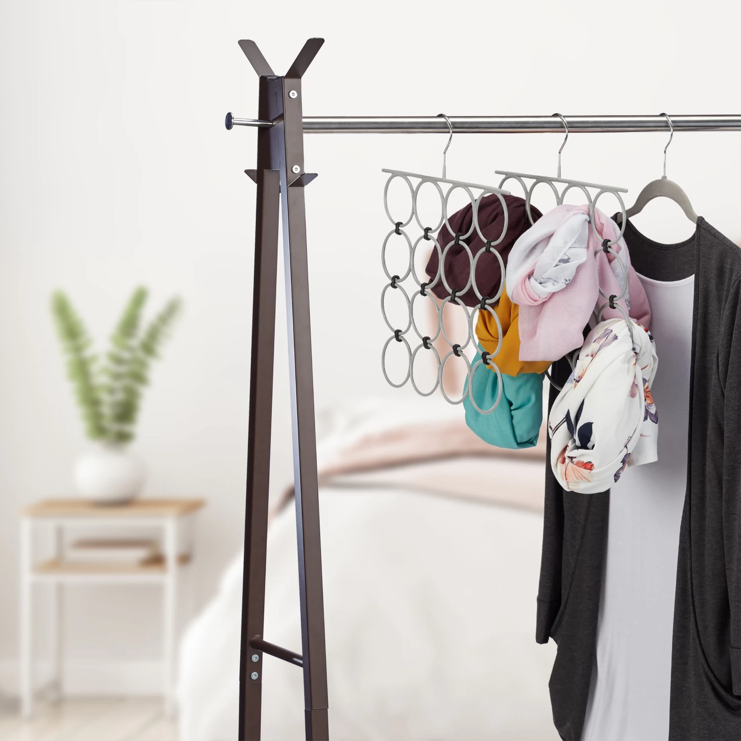 3x Schalhalter In Grau – Bild 3