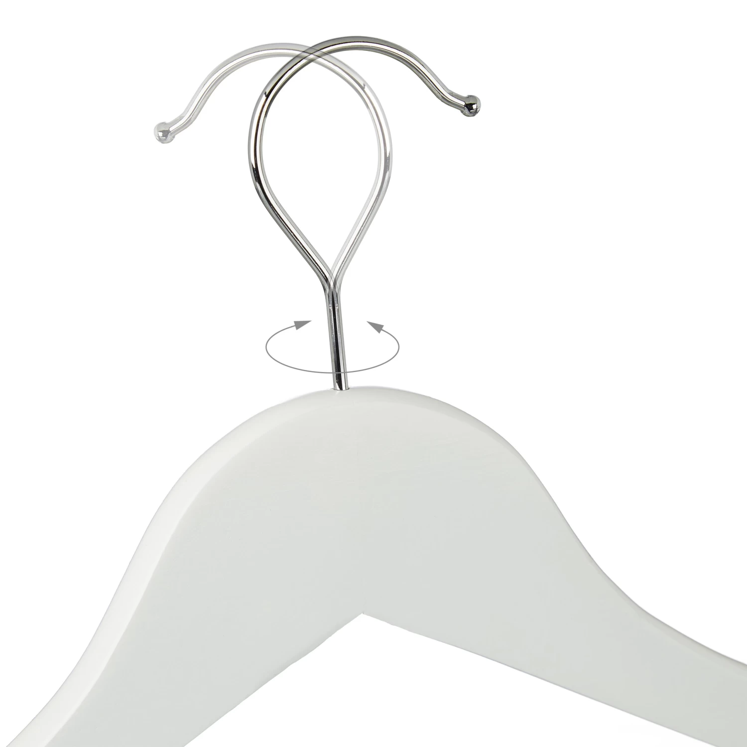 60x Kleiderbügel In Weiß – Bild 6