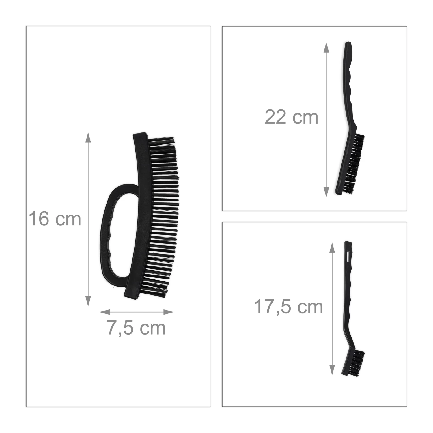 7tlg. Drahtbürsten Set In Schwarz – Bild 4