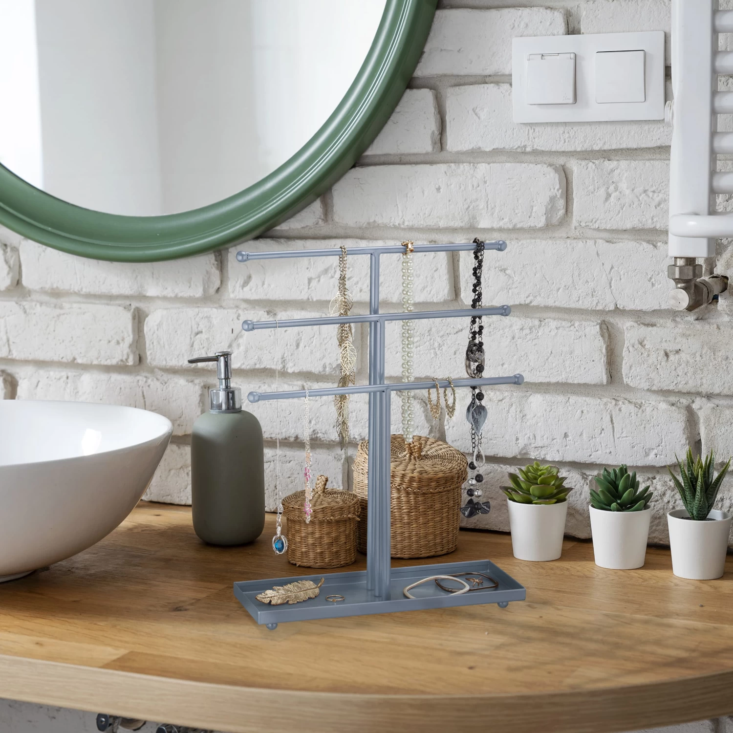 Schmuckständer In Silber - (B)31 X (H)40 X (T)11 Cm – Bild 5