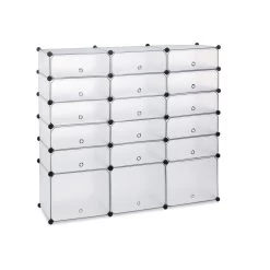 Schuhregal In Transparent - (B)140 X (H)125 X (T)36 Cm