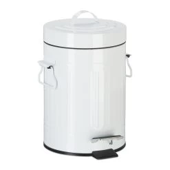 Treteimer Vintage In Weiß - 3 L