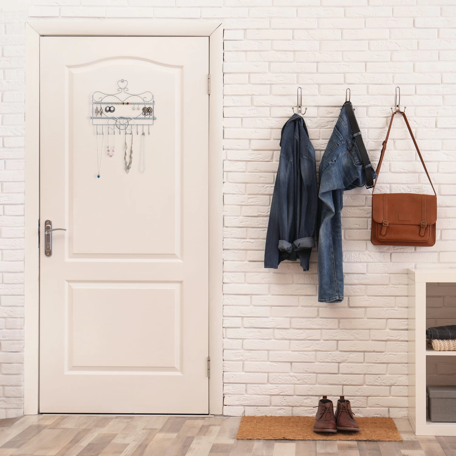 Wand Schmuckhalter In Silber - (B)36,5x (H)30 X (T)3,5 Cm – Bild 2