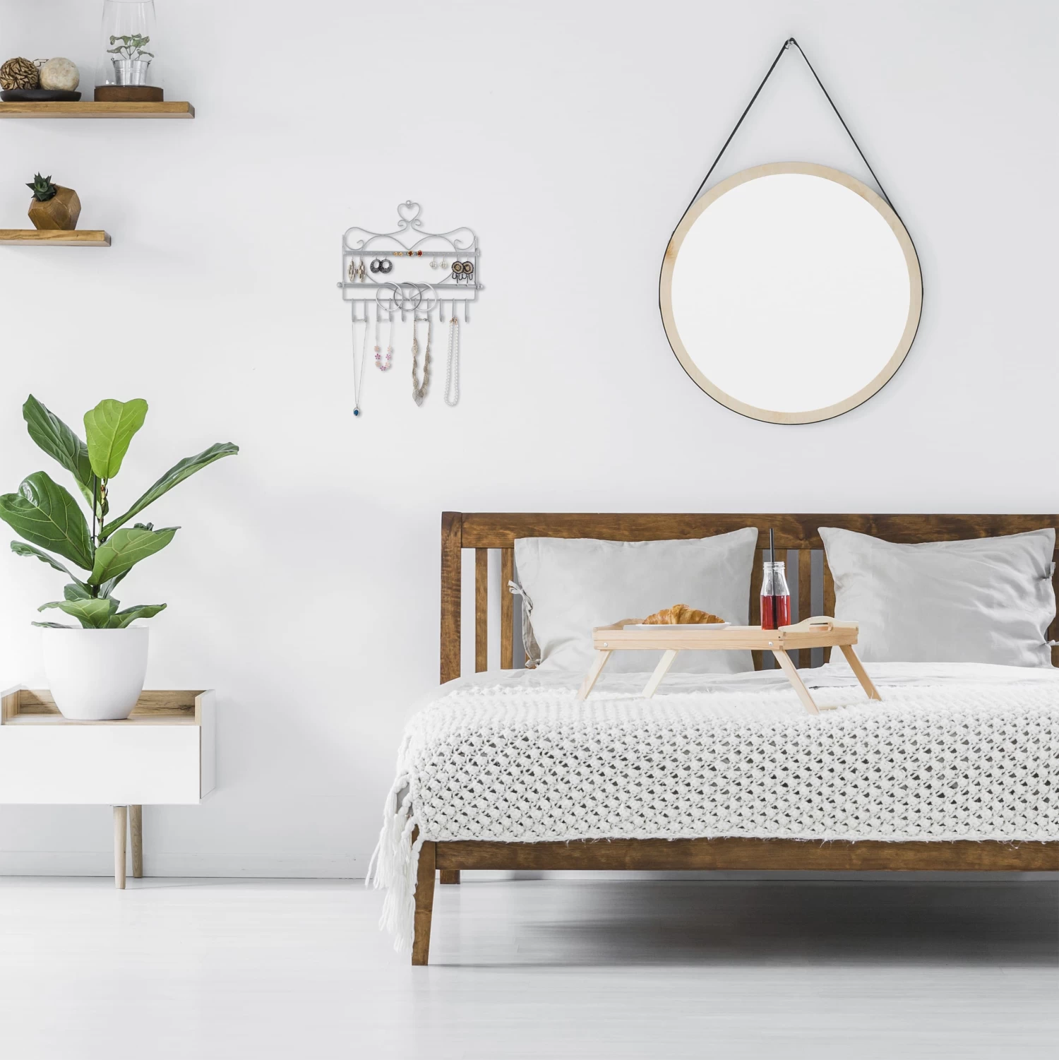 Wand Schmuckhalter In Silber - (B)36,5x (H)30 X (T)3,5 Cm – Bild 5