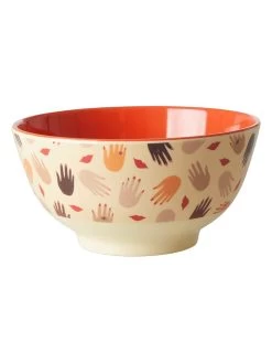 Rice Schale "Hands & Kisses" In Beige/ Bunt - (H)7,5 X Ø 15 Cm