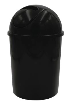 RIDDER Kosmetikeimer, Abfalleimer Mit Schwingdeckel Eco 5 L Schwarz