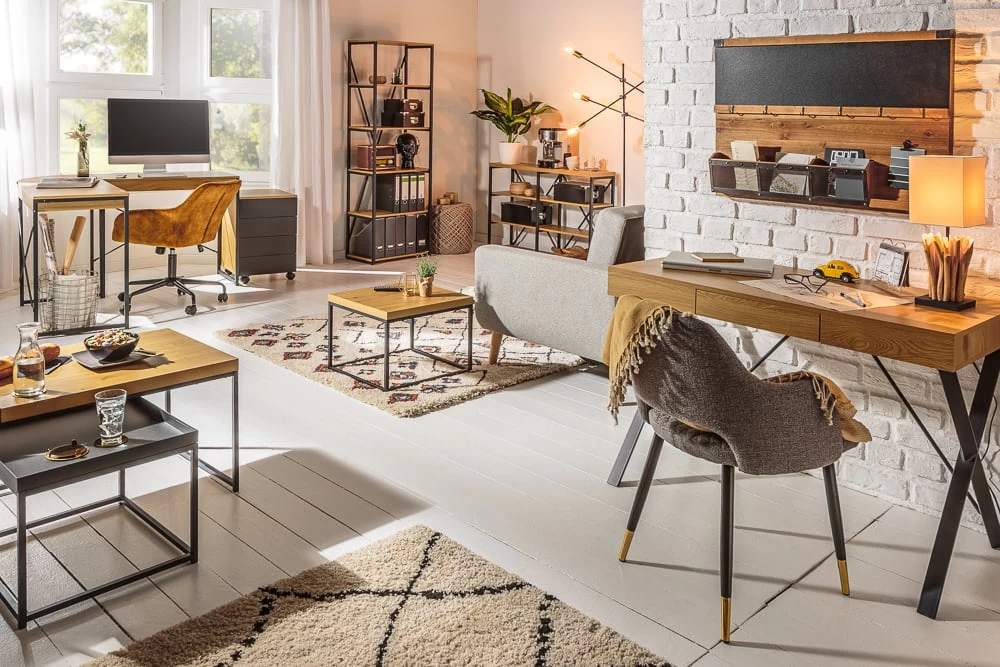 Regal STUDIO In Schwarz / Braun - 60 X 180 X 35cm – Bild 6