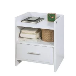 Nachttisch In Weiß - (B)38 X (H)45 X (T)35 Cm