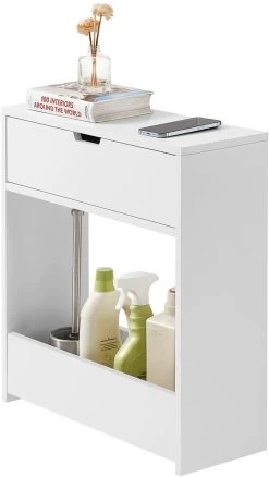 Nischenregal In Weiß - (B)20 X (H)60 X (T)55cm