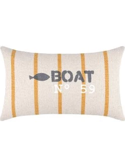Kissen "Pampelonne" In Beige/ Gelb - (L)50 X (B)30 Cm