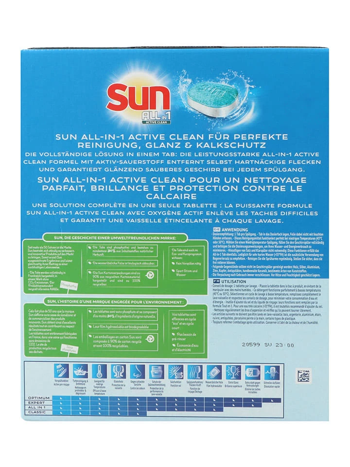 SUN® Spülmaschinentabs "Active Clean Regular", 1733 G – Bild 4