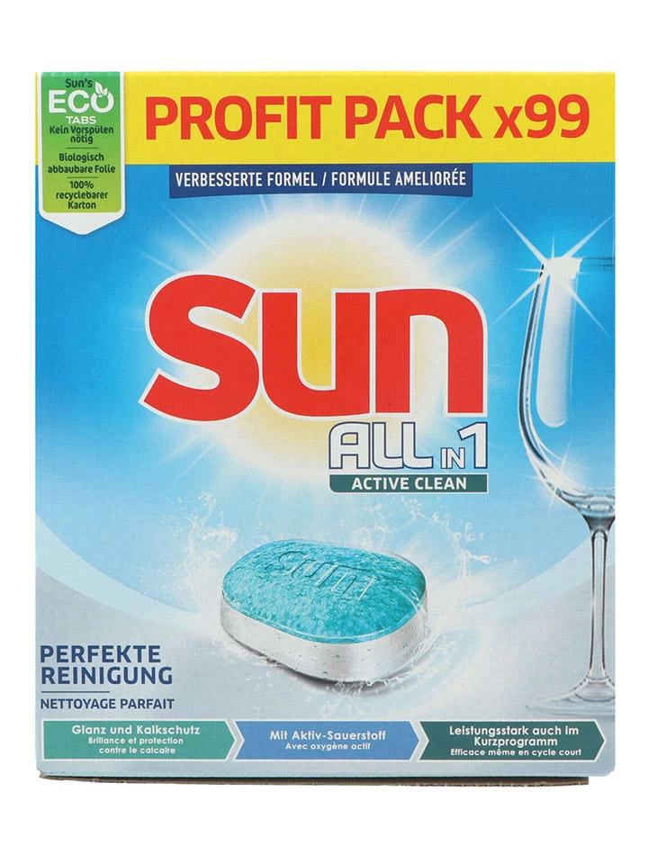SUN® Spülmaschinentabs "Active Clean Regular", 1733 G