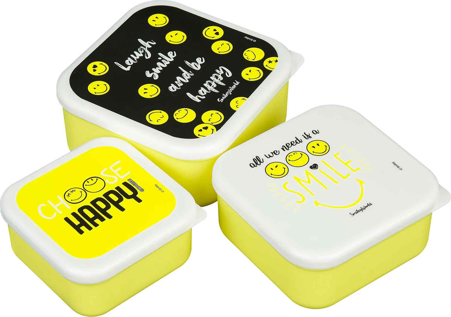 Undercover Brotdosenset Smiley, 3-tlg.
