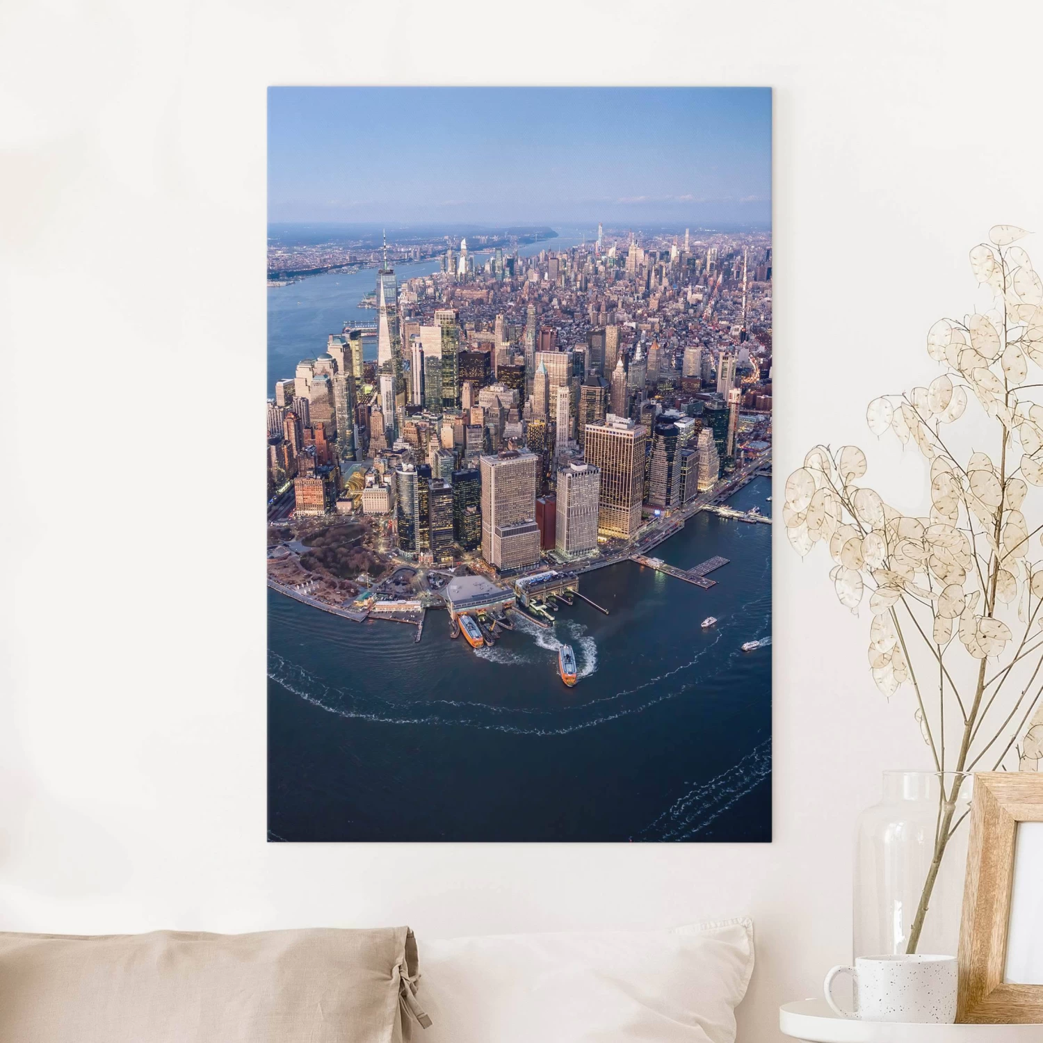 Leinwandbild - Big City Life In Blau – Bild 2