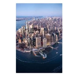 Leinwandbild - Big City Life In Blau