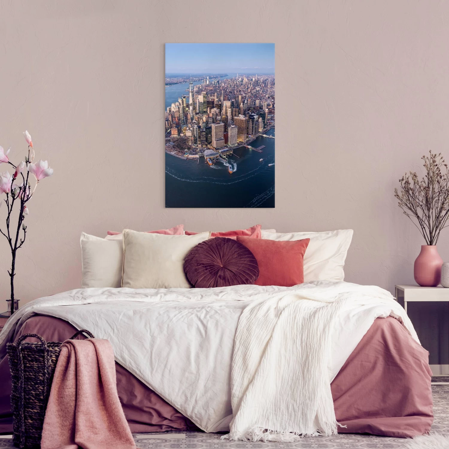 Leinwandbild - Big City Life In Blau – Bild 4