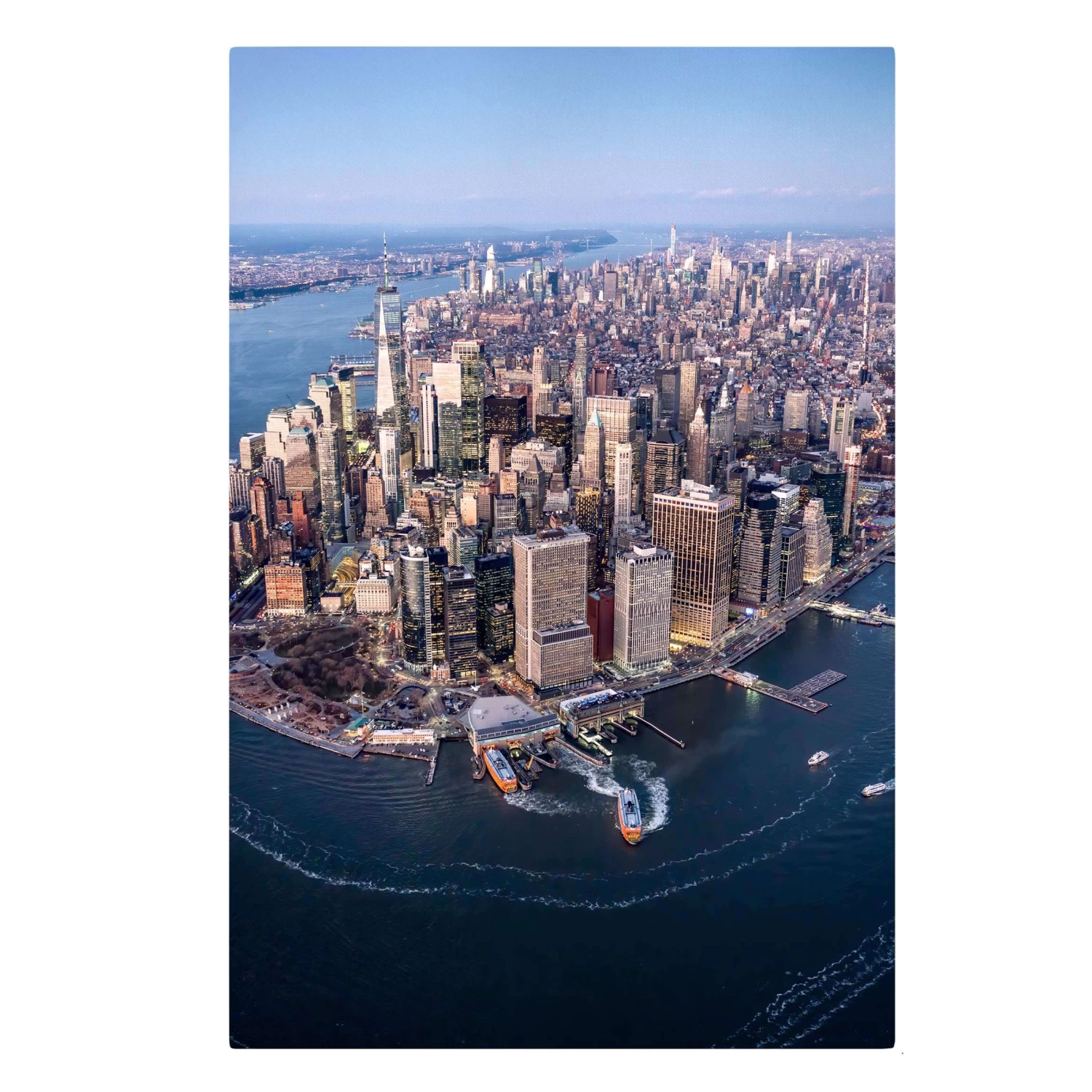 Leinwandbild - Big City Life In Blau