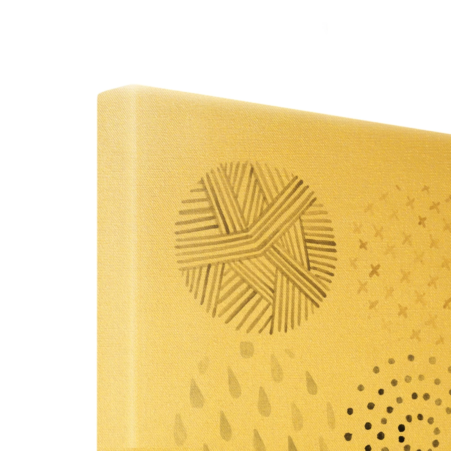 Leinwandbild Gold - Kreismuster Beige I In Creme-Beige – Bild 7