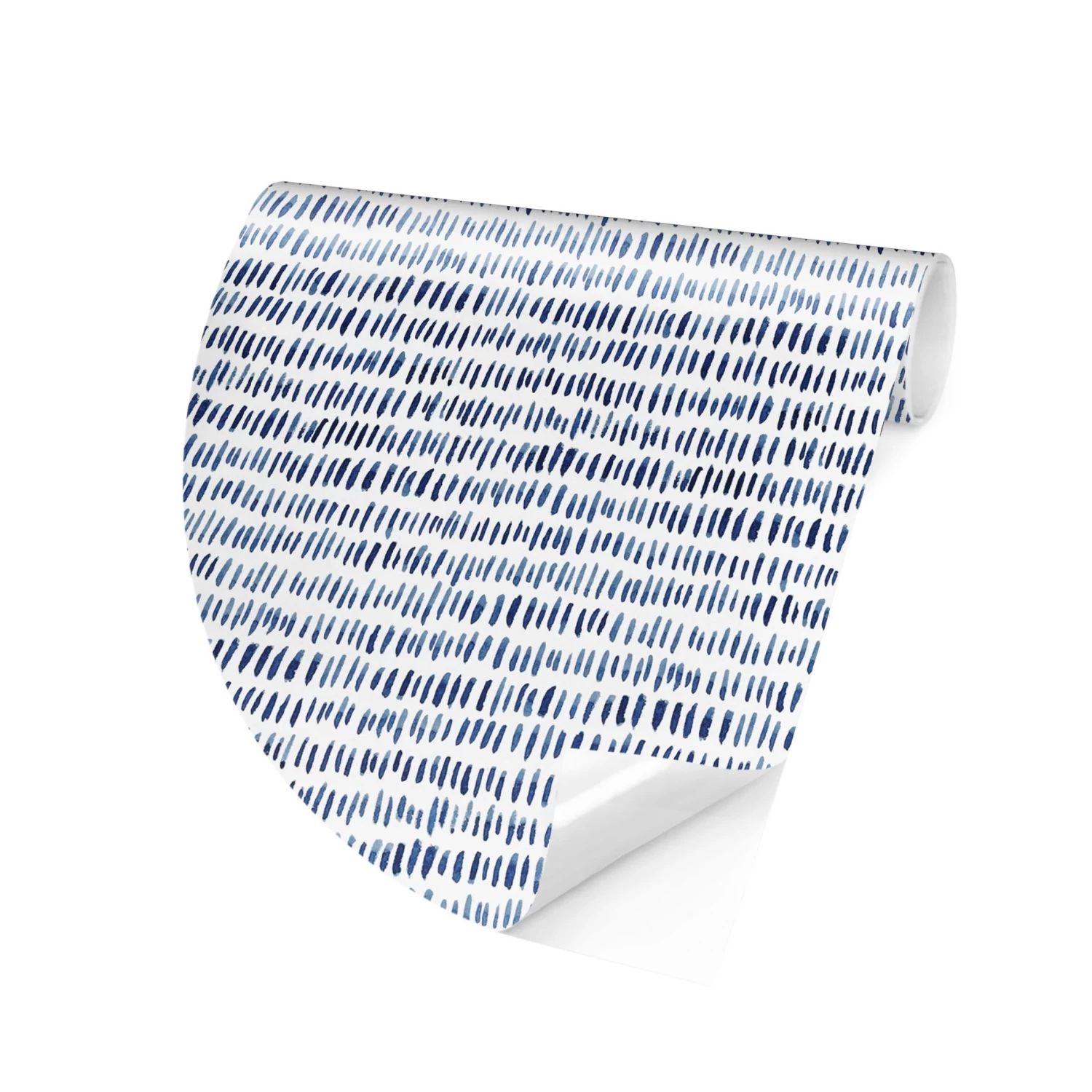 Runde Tapete - Aquarell Struktur In Indigo In Blau – Bild 6