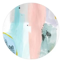 Runde Tapete - Verschwommener Tagesanbruch III In Pastell