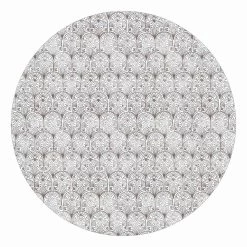 Runde Tapete - Vintage Muster Orientalische Bögen In Schwarz-Weiß