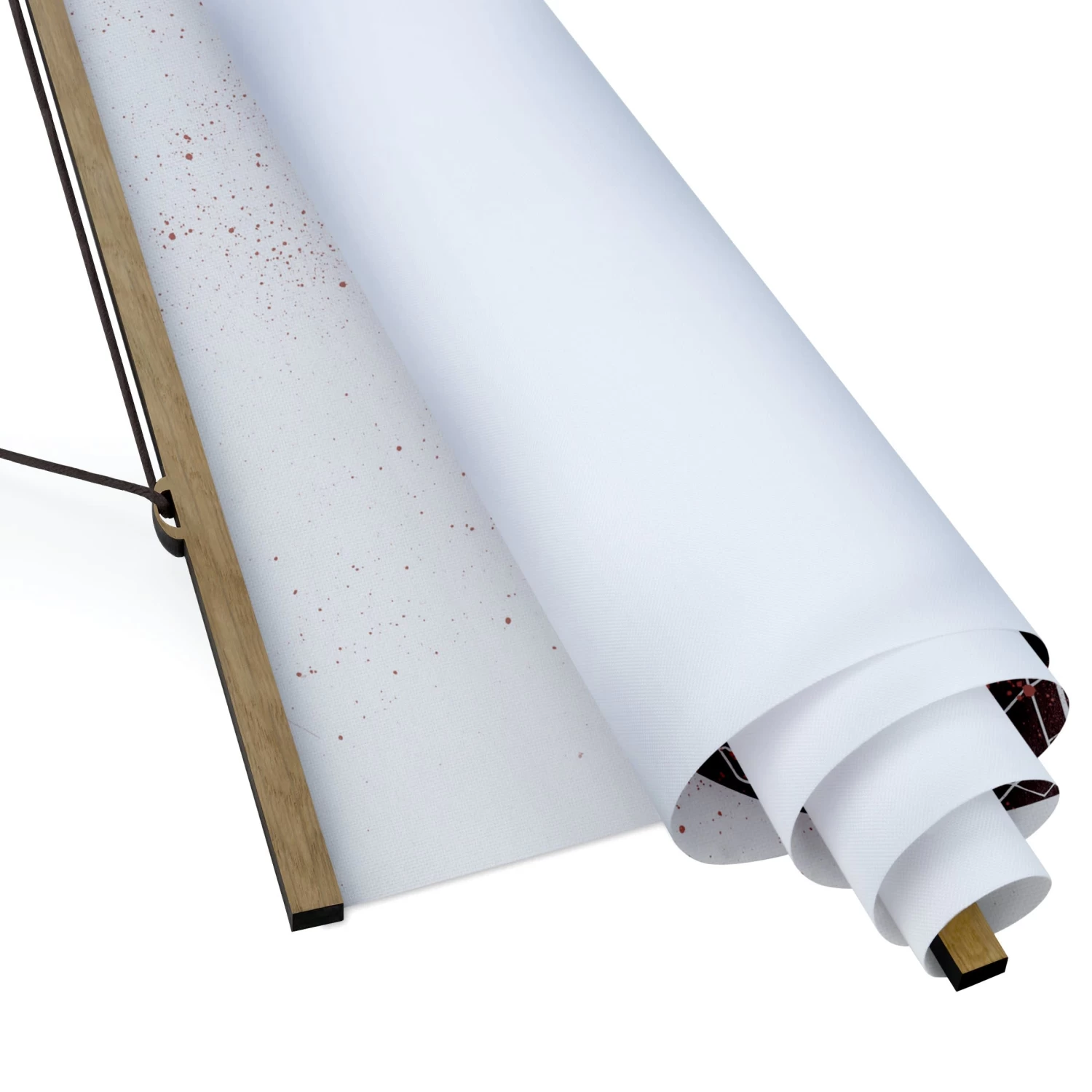 Stoffbild Mit Posterleisten - Stadtplan Köln - Retro In Braun – Bild 6