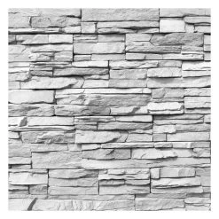 Vliestapete Smart - Ashlar Masonry In Schwarz-Weiß