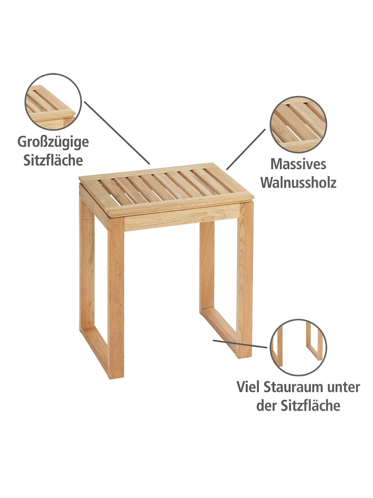 Wenko Hocker Norway In Braun – Bild 2