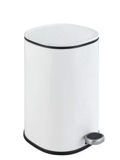 Wenko Kosmetik Treteimer Nant Easy-Close Weiß Matt In Weiß