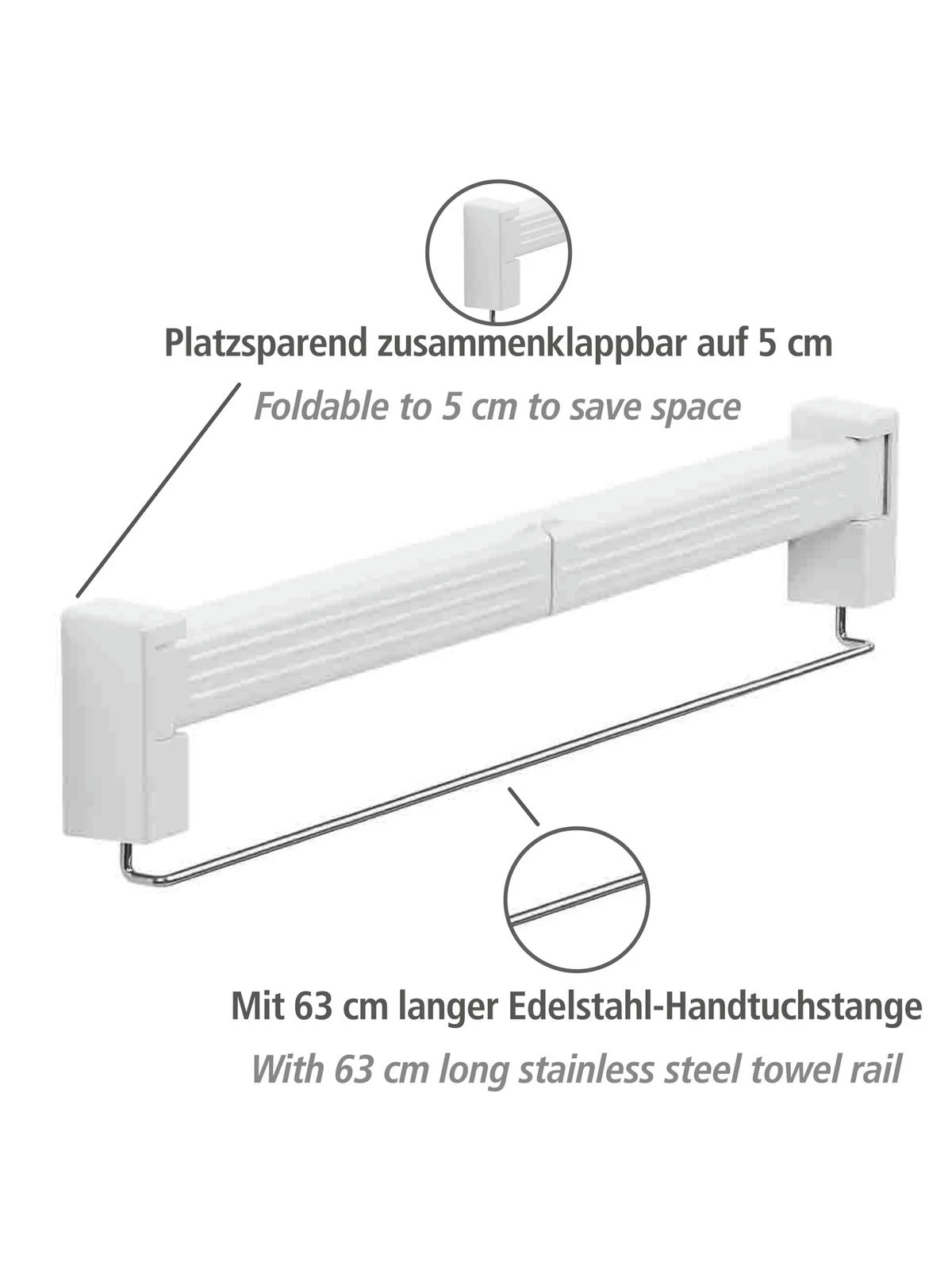 Wenko Wäschetrockner Butterfly In Silber – Bild 8