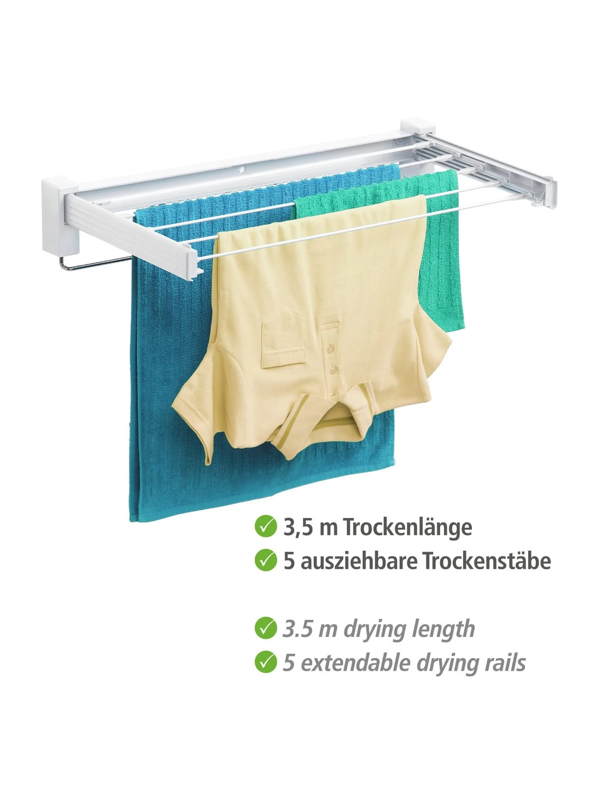 Wenko Wäschetrockner Butterfly In Silber – Bild 9