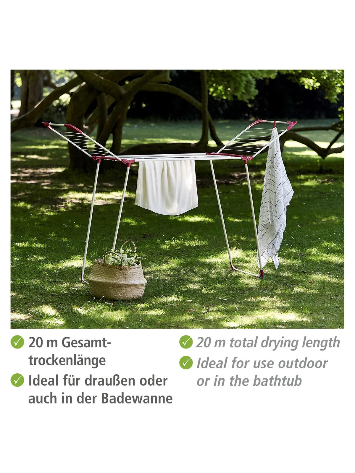 Wenko Wäschetrockner Summer Dry 13 M In Weiß – Bild 17