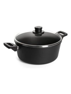 Gusstopf "Nowo Titanium" In Schwarz - Ø 28 Cm