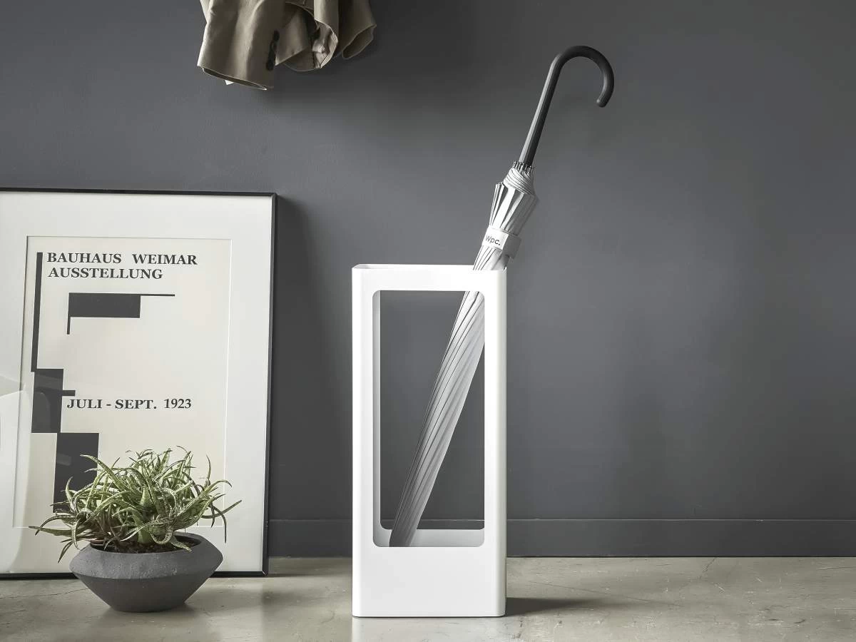 Yamazaki Schirmständer Tower 22x50x12cm In Weiß – Bild 2