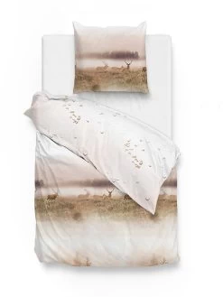 Flanell-Bettwäsche-Set "Nizan" In Braun